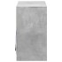 Aparador con LED madera ingeniería gris hormigón 72x34x61