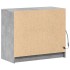 Aparador con LED madera ingeniería gris hormigón 72x34x61