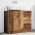 Armario para lavabo madera ingeniería envejecida 63x30x54