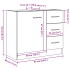 Armario para lavabo madera ingeniería envejecida 63x30x54