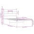 Estructura cama con cabecero sin colchón marrón roble 90x200