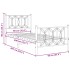 Estructura cama sin colchón con estribo metal blanco 90x200