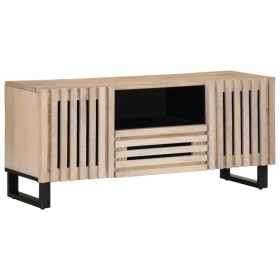 Mueble de TV madera maciza de mango 100x34x46