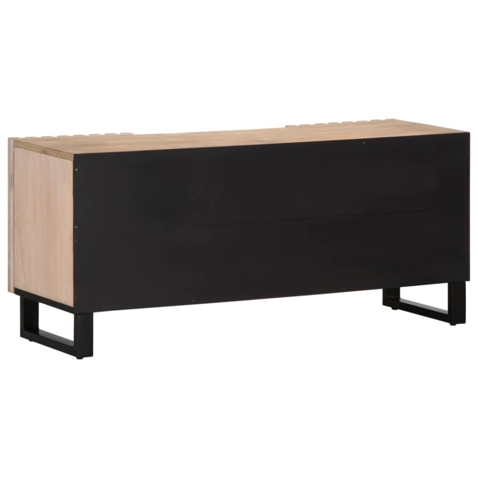 Mueble de TV madera maciza de mango 100x34x46