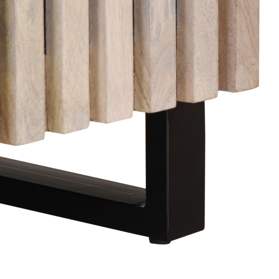 Mueble de TV madera maciza de mango 100x34x46