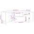 Mueble de TV madera maciza de mango 100x34x46