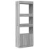 Aparador alto madera de ingeniería gris Sonoma 63x33x180