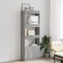 Aparador alto madera de ingeniería gris Sonoma 63x33x180