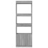 Aparador alto madera de ingeniería gris Sonoma 63x33x180