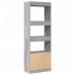 Aparador alto madera de ingeniería gris Sonoma 63x33x180
