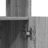 Aparador alto madera de ingeniería gris Sonoma 63x33x180