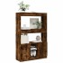 Aparador alto madera de ingeniería roble ahumado 92x33x140