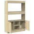 Aparador alto madera de ingeniería roble Sonoma 92x33x140