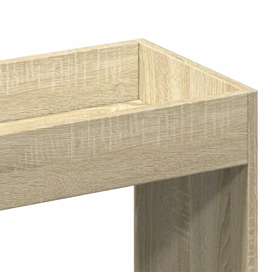 Aparador alto madera de ingeniería roble Sonoma 92x33x140