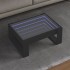 Mesa de centro con Infinity LED negro 70x53x30