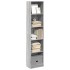 Estantería de madera de ingeniería gris Sonoma 40x24x176