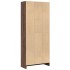 Estantería de madera de ingeniería marrón roble 60x24x143