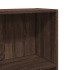Estantería de madera de ingeniería marrón roble 60x24x143