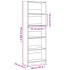 Estantería de madera de ingeniería gris Sonoma 60x24x176