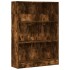 Estantería madera de ingeniería roble ahumado 80x24x109