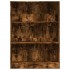 Estantería madera de ingeniería roble ahumado 80x24x109