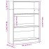 Estantería madera de ingeniería roble ahumado 80x24x109