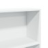 Estantería de madera de ingeniería blanca 80x24x176