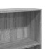 Estantería de madera de ingeniería gris Sonoma 80x24x176