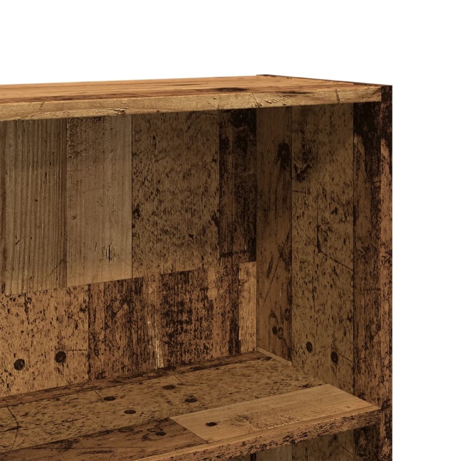 Estantería madera de ingeniería color envejecido 80x24x143