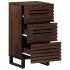 Aparador de madera maciza de mango marrón 40x34x75