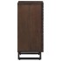Aparador de madera maciza de mango marrón 40x34x75