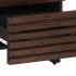 Aparador de madera maciza de mango marrón 40x34x75