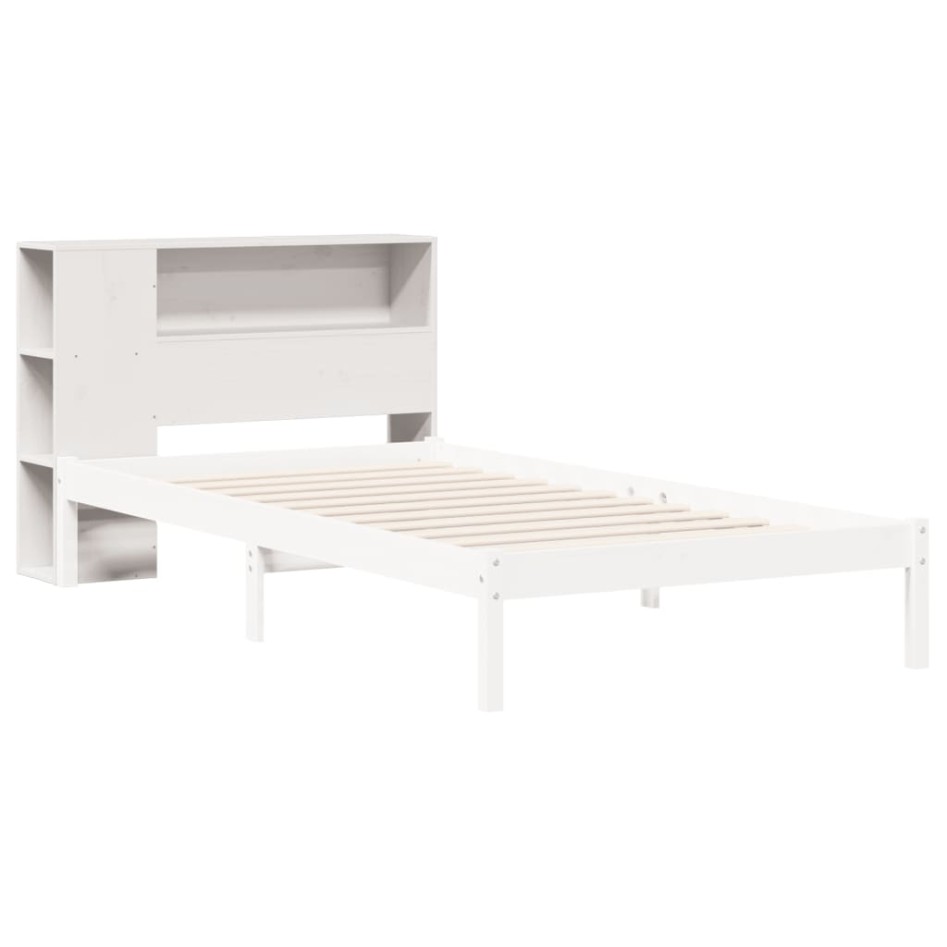 Cabecero de cama almacenaje madera maciza pino blanco 90