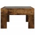 Mesa de centro con Infinity LED roble ahumado 50x50x30
