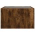 Mesa de centro con Infinity LED roble ahumado 50x50x30