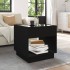 Mesa de centro con Infinity LED negro 50x50x50