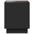 Mesa de centro con Infinity LED negro 50x50x50