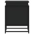 Caja almacenaje con tapa madera ingeniería negro 40x40x51,5