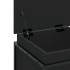 Caja almacenaje con tapa madera ingeniería negro 40x40x51,5