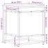 Caja almacenaje con tapa madera ingeniería negro 40x40x51,5