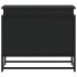 Caja almacenaje con tapa madera ingeniería negro 60x40x51,5