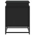 Caja almacenaje con tapa madera ingeniería negro 60x40x51,5