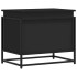Caja almacenaje con tapa madera ingeniería negro 60x40x51,5