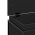 Caja almacenaje con tapa madera ingeniería negro 60x40x51,5