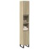 Armario de baño madera contrachapada roble Sonoma 30x30x190