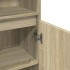Armario de baño madera contrachapada roble Sonoma 30x30x190