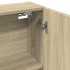 Mueble espejo de baño madera roble Sonoma 64,5x20x66,5