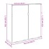 Mueble espejo de baño madera roble Sonoma 64,5x20x66,5