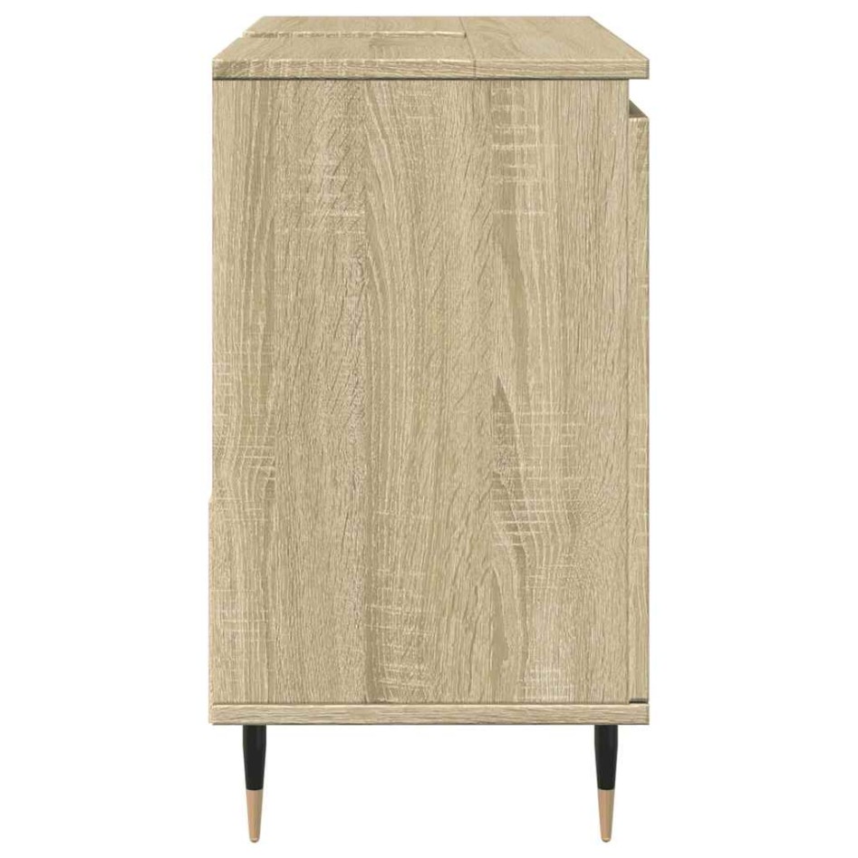 Armario de lavabo de baño madera roble Sonoma 65x33x60