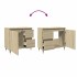 Armario de lavabo de baño madera roble Sonoma 65x33x60